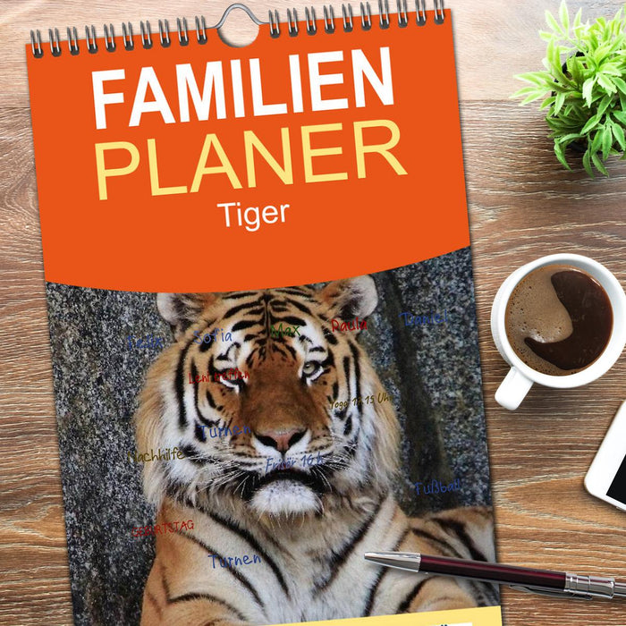 Tiger (CALVENDO Familienplaner 2026)