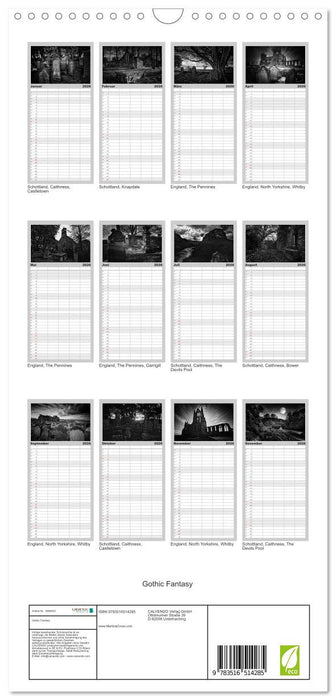 Gothic Fantasy (CALVENDO Familienplaner 2026)