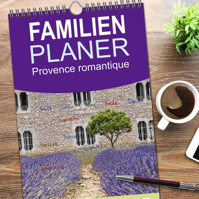 Provence romantique (CALVENDO Familienplaner 2026)