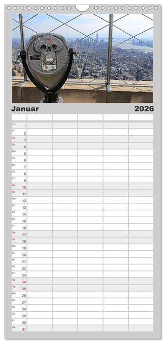 New York City (CALVENDO Familienplaner 2026)