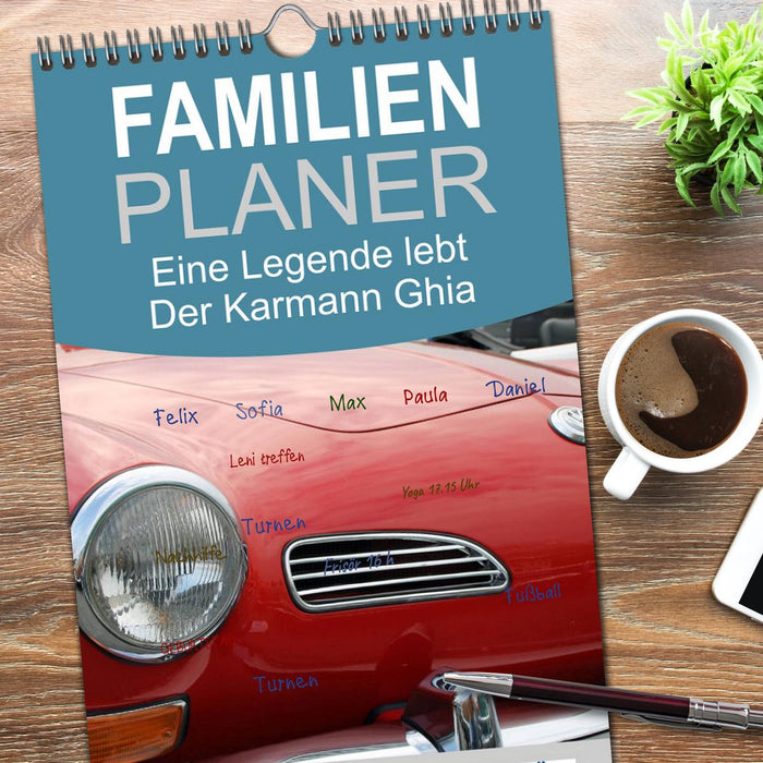 Eine Legende lebt. Der Karmann-Ghia (CALVENDO Familienplaner 2026)