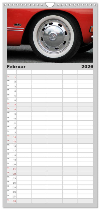 Eine Legende lebt. Der Karmann-Ghia (CALVENDO Familienplaner 2026)