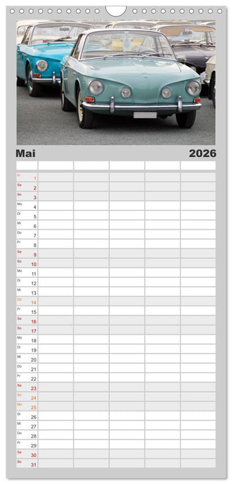 Eine Legende lebt. Der Karmann-Ghia (CALVENDO Familienplaner 2026)