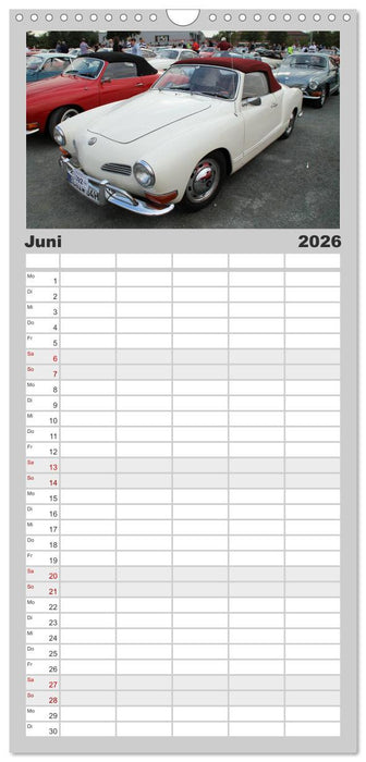 Eine Legende lebt. Der Karmann-Ghia (CALVENDO Familienplaner 2026)