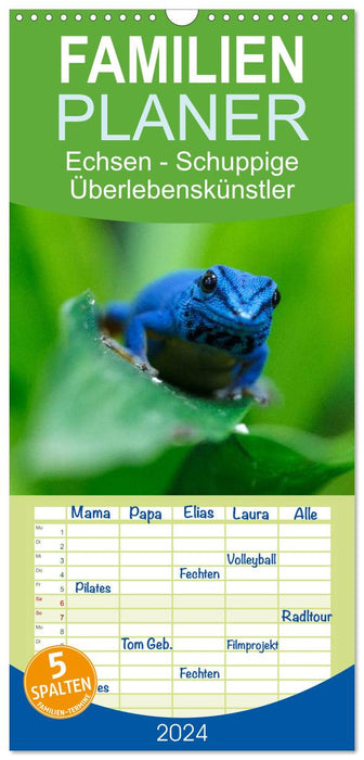 Echsen - Schuppige Überlebenskünstler (CALVENDO Familienplaner 2026)
