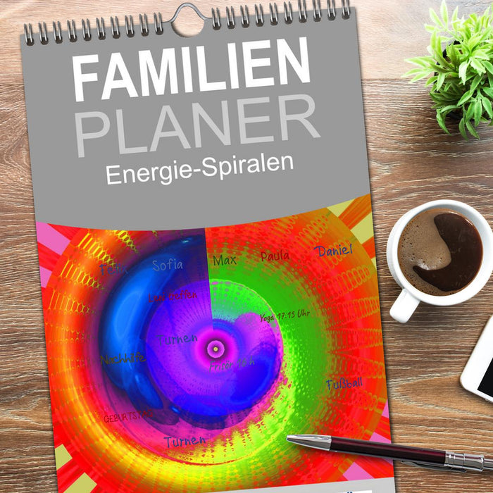 Energie-Spiralen (CALVENDO Familienplaner 2026)