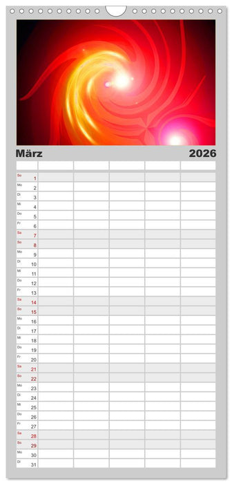 Energie-Spiralen (CALVENDO Familienplaner 2026)