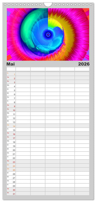 Energie-Spiralen (CALVENDO Familienplaner 2026)
