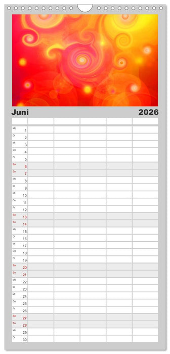 Energie-Spiralen (CALVENDO Familienplaner 2026)