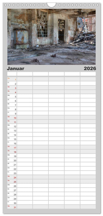 Lost Places in Deutschland (CALVENDO Familienplaner 2026)