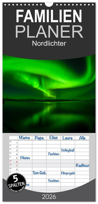 Nordlichter (CALVENDO Familienplaner 2026)