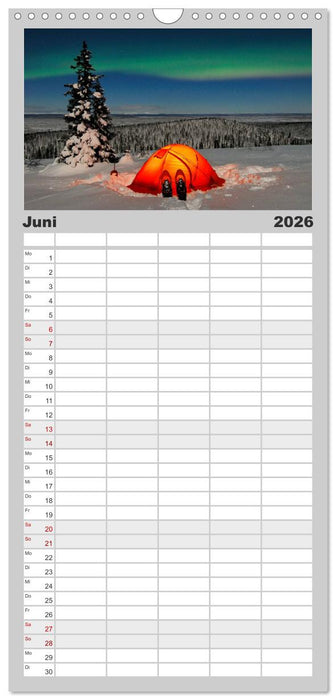 Nordlichter (CALVENDO Familienplaner 2026)