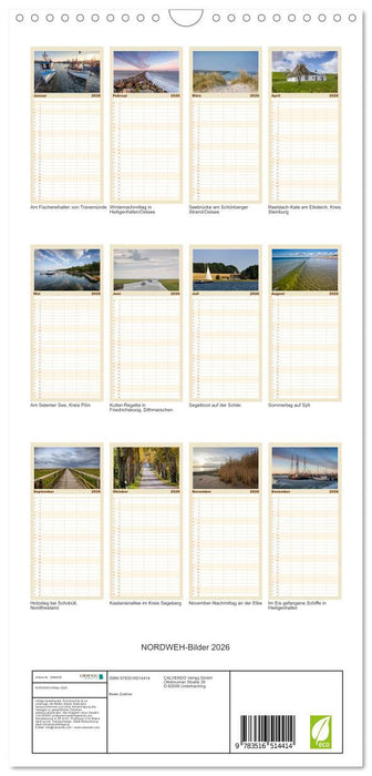 NORDWEH-Bilder 2026 (CALVENDO Familienplaner 2026)