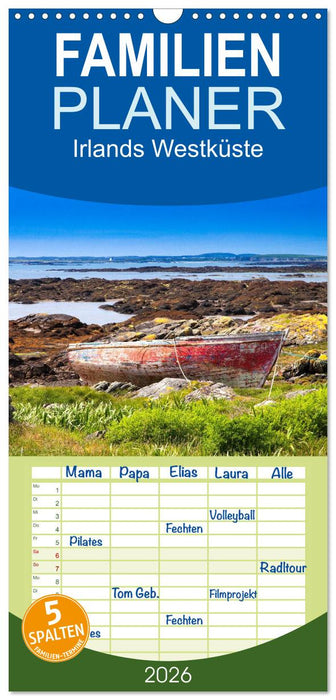 Irlands Westküste (CALVENDO Familienplaner 2026)