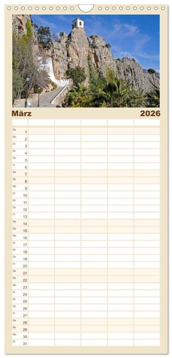 Costa Blanca - Spaniens weiße Küste (CALVENDO Familienplaner 2026)