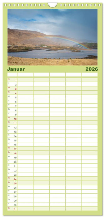 Irland. Wild Atlantic Views. (CALVENDO Familienplaner 2026)