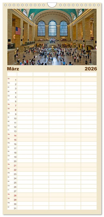 Ansichten einer Stadt: New York (CALVENDO Familienplaner 2026)