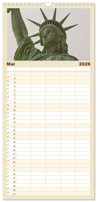 Ansichten einer Stadt: New York (CALVENDO Familienplaner 2026)