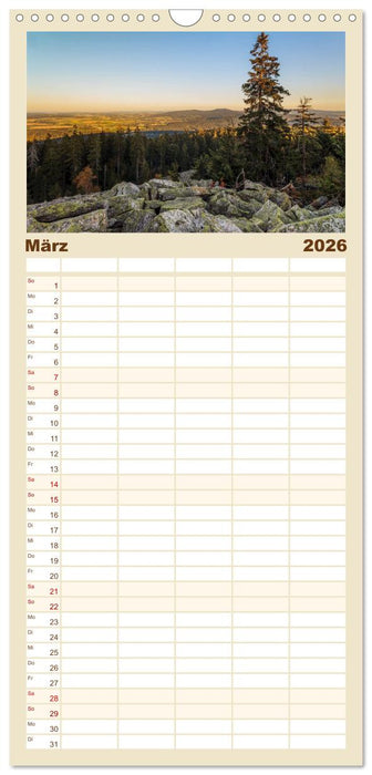 Zauberhaftes Fichtelgebirge (CALVENDO Familienplaner 2026)