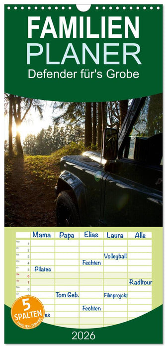 Defender für's Grobe (CALVENDO Familienplaner 2026)