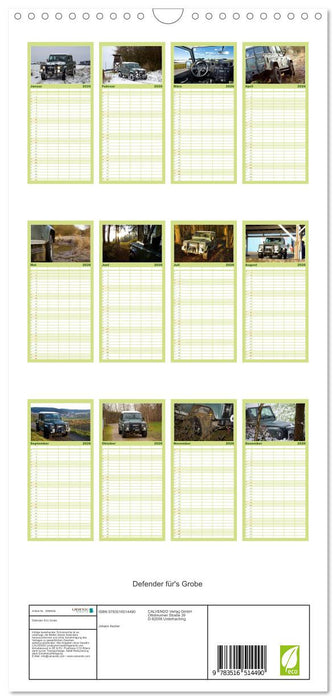 Defender für's Grobe (CALVENDO Familienplaner 2026)