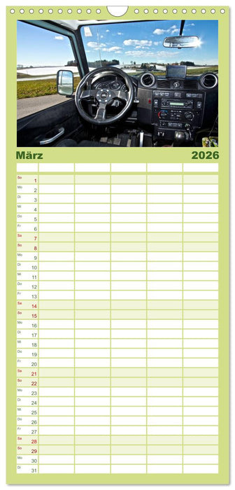 Defender für's Grobe (CALVENDO Familienplaner 2026)