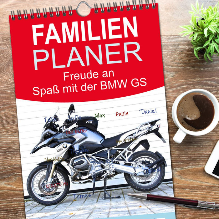 Freude an - Spaß mit der BMW GS (CALVENDO Familienplaner 2026)