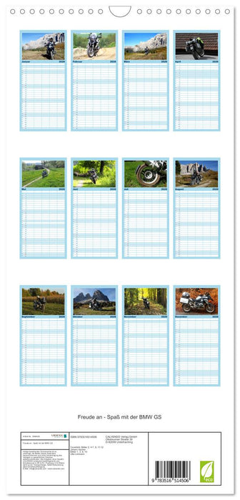 Freude an - Spaß mit der BMW GS (CALVENDO Familienplaner 2026)