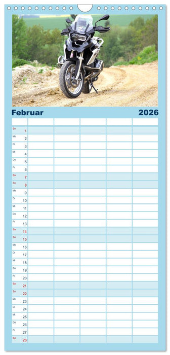 Freude an - Spaß mit der BMW GS (CALVENDO Familienplaner 2026)