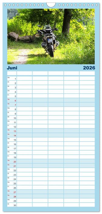 Freude an - Spaß mit der BMW GS (CALVENDO Familienplaner 2026)