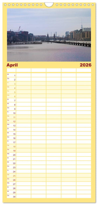 Auf Gleisen durch Berlin (CALVENDO Familienplaner 2026)