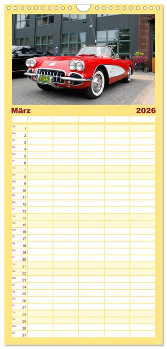 Ami Schlitten (CALVENDO Familienplaner 2026)