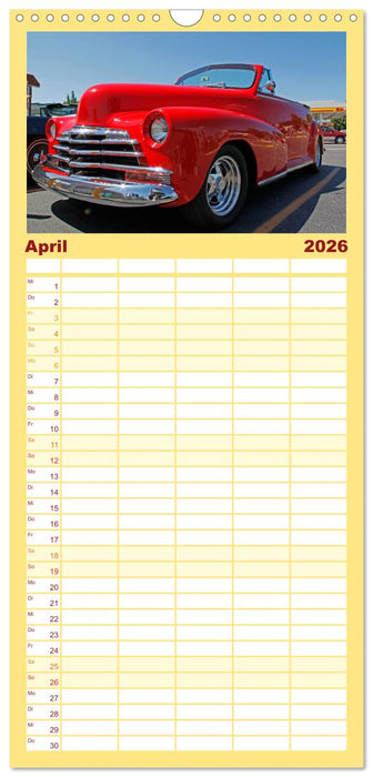 Ami Schlitten (CALVENDO Familienplaner 2026)