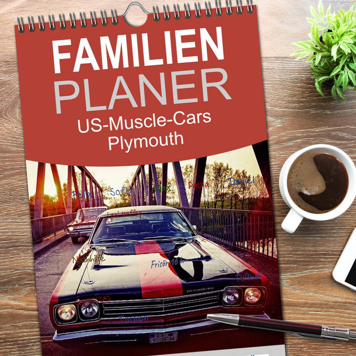 US-Muscle-Cars - Plymouth (CALVENDO Familienplaner 2026)