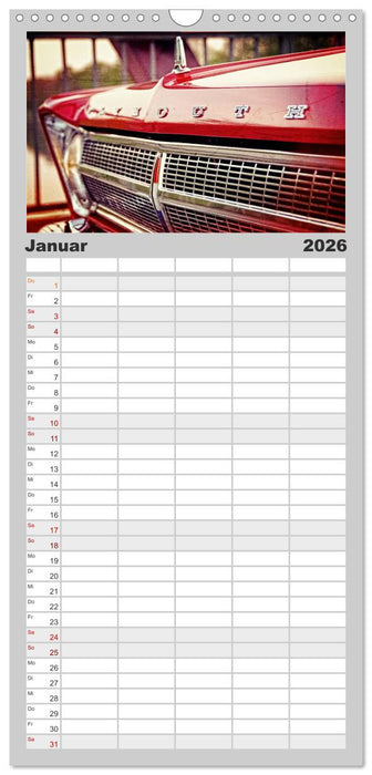 US-Muscle-Cars - Plymouth (CALVENDO Familienplaner 2026)