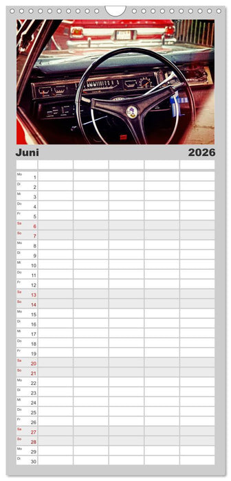 US-Muscle-Cars - Plymouth (CALVENDO Familienplaner 2026)