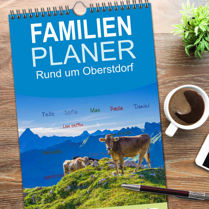Rund um Oberstdorf (CALVENDO Familienplaner 2026)