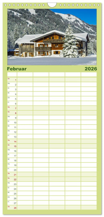 Rund um Oberstdorf (CALVENDO Familienplaner 2026)