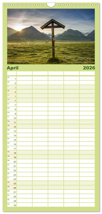 Rund um Oberstdorf (CALVENDO Familienplaner 2026)