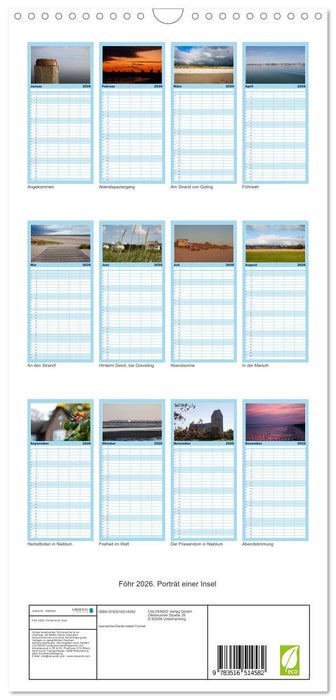 Föhr 2026. Porträt einer Insel (CALVENDO Familienplaner 2026)