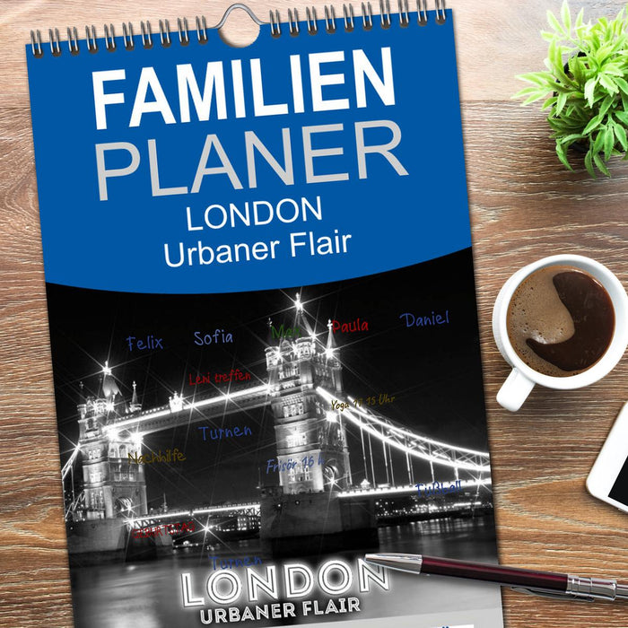 LONDON Urbaner Flair (CALVENDO Familienplaner 2026)