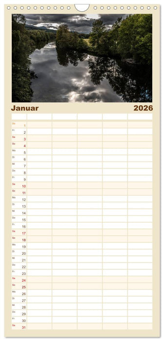 Die Highlands - Schottlands rauher Nordwesten (CALVENDO Familienplaner 2026)