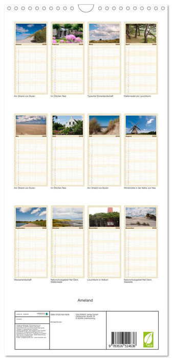 Ameland (CALVENDO Familienplaner 2026)