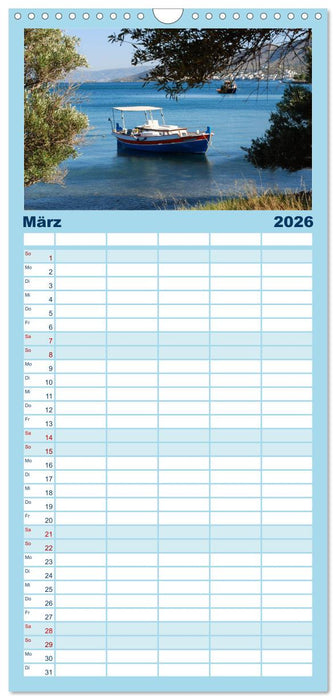 Griechenland - Insel Kreta (CALVENDO Familienplaner 2026)