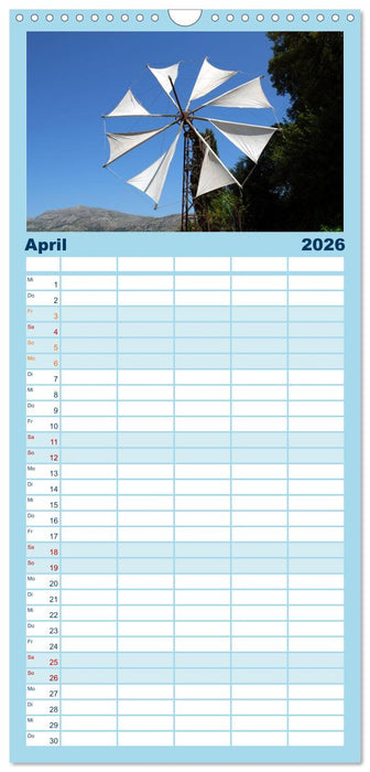 Griechenland - Insel Kreta (CALVENDO Familienplaner 2026)