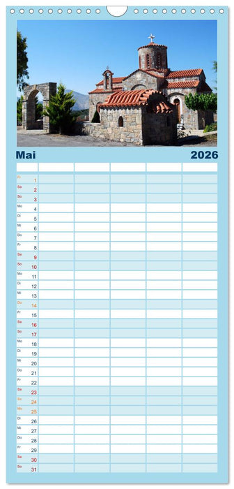 Griechenland - Insel Kreta (CALVENDO Familienplaner 2026)