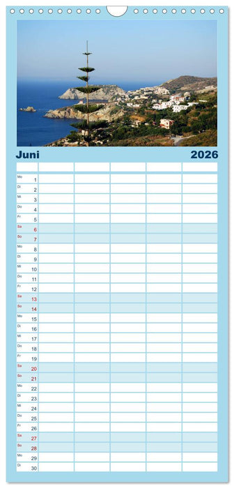 Griechenland - Insel Kreta (CALVENDO Familienplaner 2026)