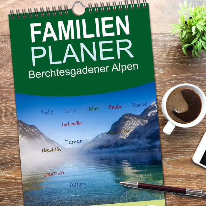 Berchtesgadener Alpen - Land von Watzmann und Königssee (CALVENDO Familienplaner 2026)
