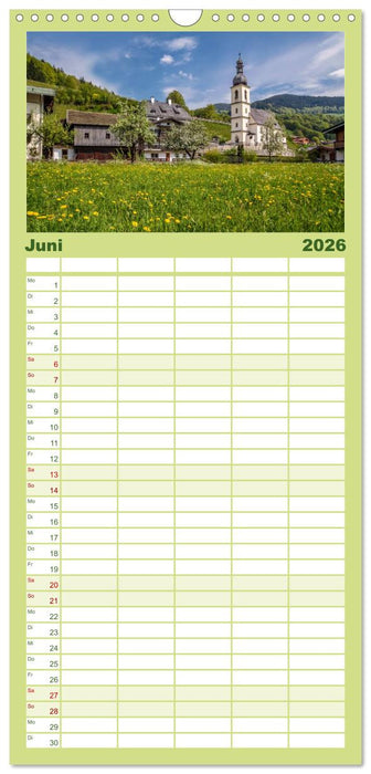 Berchtesgadener Alpen - Land von Watzmann und Königssee (CALVENDO Familienplaner 2026)