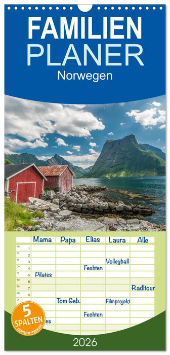 Norwegen (CALVENDO Familienplaner 2026)